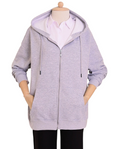 Relaxed Fit Kapüşonlu Fermuarlı Erkek Hırka 6925427 GRİ