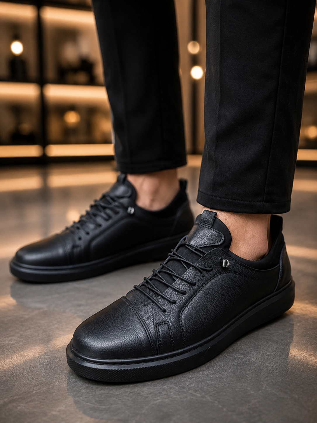 UrbanFlex Siyah Erkek Günlük Sneaker Ayakkabı