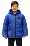 Kapüşonlu Şişme Erkek Çocuk Mont 6925437 MAVİ