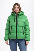Kapüşonlu Şişme Kadın Mont 6925512 YEŞİL