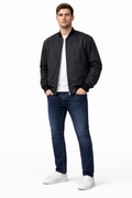 Fermuarlı Basic Erkek Bomber Mont 6925521 SİYAH